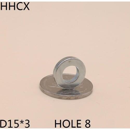 10 20 50 100pcs/lot N35 magnet 15*3 Hole 8 magnet 15x3 HOLE 8 magnetic 15x3-8 for speaker