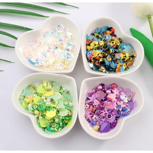 10g/Bag Mix Sizes/Shapes Leaf Butterfly Flower Sequins PVC Paillette DIY 3D Nail Art Wedding Craft Lentejuelas Accessories