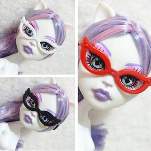 10pcs/set Dolls Accessories Mini Plastic Glasses For Monster High Dolls For Demon Dolls 1/6 Doll House Kids Toy Party Glasses