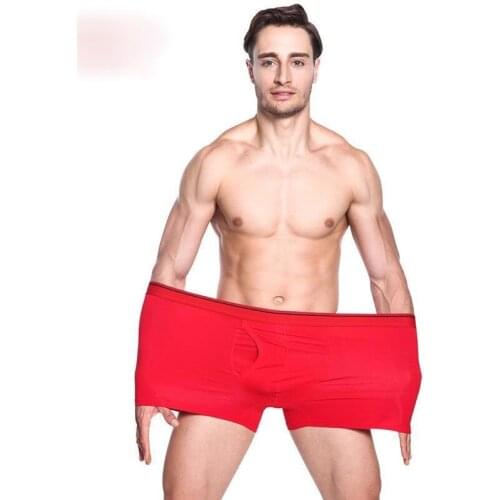 1PCSLoose Plus Fat Plus Fat Pants Mens Underwear 100% Cotton Loose Mens Boxer Shorts Fat Shorts Head 9XL Shorts Panties