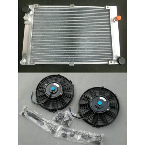New Aluminum Alloy Radiator+FAN For Porsche 944 2.5L Turbo;S2 3.0L MT 1985-1991 86 87 88 89 90