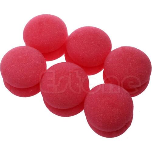 6 pcs Orange Soft Balls Soft Sponge Hair Care Curler Rollers New Hair Curler Balls