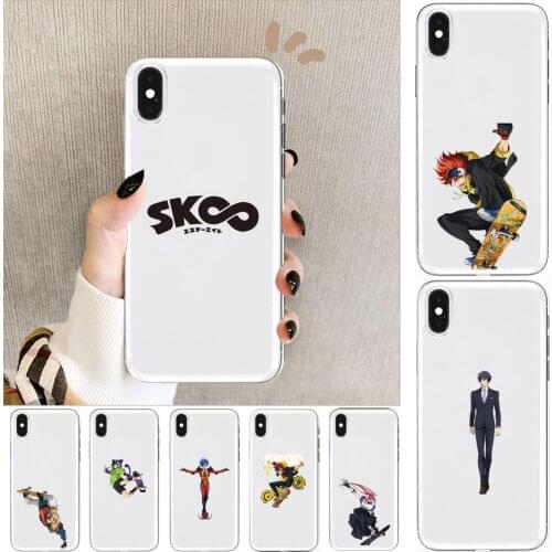 Sk8 The Infinity case Anime Transparent Phone cover hull For SamSung Galaxy S8 S9 S10e S20 S21 S30 Plus S20 fe 5G Lite Ultra s