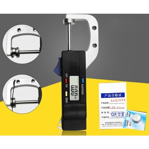 Digital Horizontal Thickness Gauge 0.01mm Jewelry Pearl Ruler Round Diameter Measurement Tool for Measure pearl, leather, paper