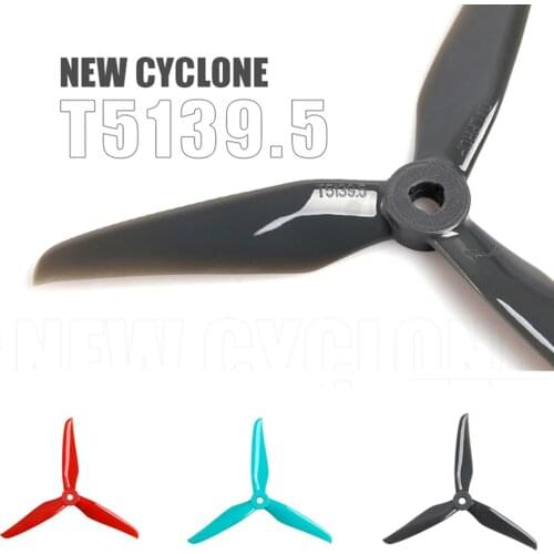 Foxeer DALPROP T5139.5 5inch Cyclone Propeller 5mm POPO 3-blade Prop for RC FPV Racing Drone Frame Kit Freestyle Part