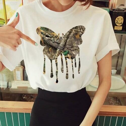 T Shirt for Women Aesthetic Love Print Fashion Cartoon Basic 90s Ladies White Tee T-Shirt Lady T-shirts Cute Top Womens Stylish