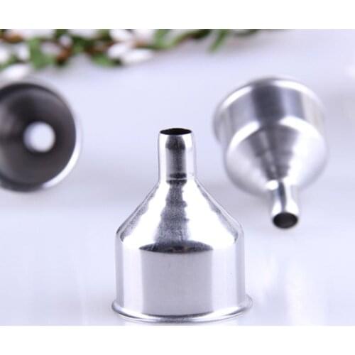 Mini Metal Funnels For Filling Small Bottles Transferring Perfume Oil Liquid Dispensing Tool Multifunctional Kitchen Funnel