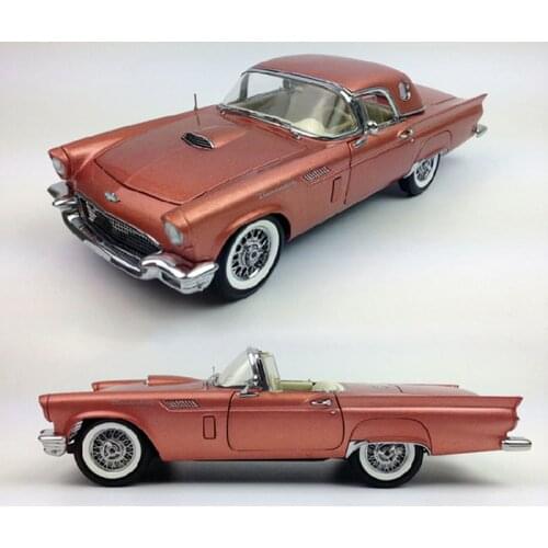 1/18 Scale 1957 Ford Thunderbird Car Model Alloy Diecast Static Vehicle Display for Collection Gift Souvenir Toys