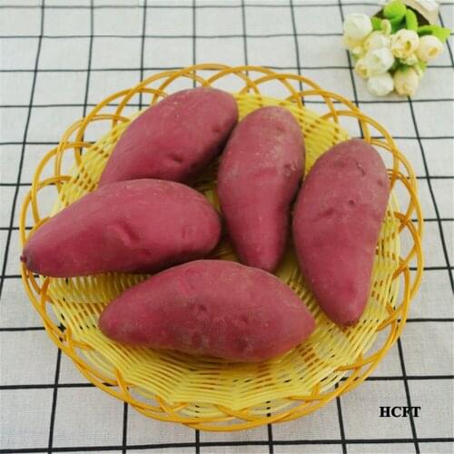 Simulation fake sweet potato model Kitchen cabinet hotel restaurant store shop decoration Faux artificial vegetables props