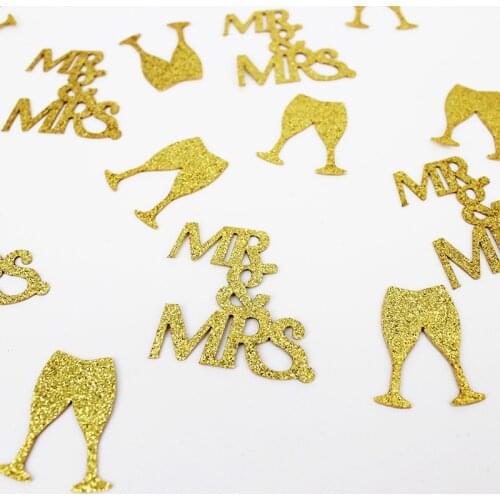 Mr&Mrs Confetti Glitter Bridegroom Bride Wedding Decoration Table Bachelorette Party Throw Diamond Ring Confetti Gift Decoration