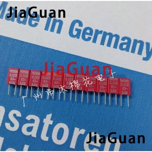 20pcs NEW WIMA MKS02 0.022uF/63V P2.5MM audio film capacitor mks02 223/63v MKS2 223 63V 22NF 0.022U 22nF/63v