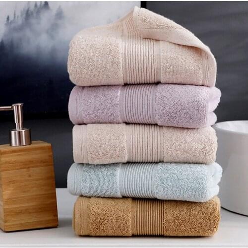 2pcs 34*74 cm Face towel Super soft long stapled cotton face towel excellent water-absorbing quality towel