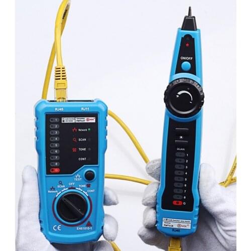 RJ45 Network Cable Tester LAN Cable Tester Cat5 Cat6 Detector RJ11 Telephone Wire Tracer Toner Ethernet Line Finder Tool
