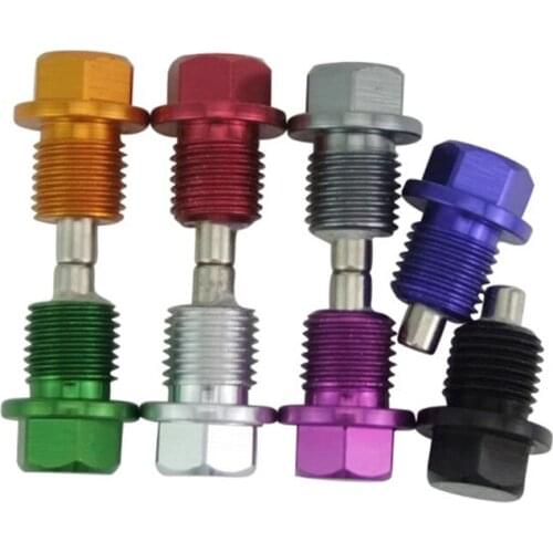 Titanium Alloy M12 M14 * 1.5mm Engine Decorative Magnetic Oil Drain Plug Suit Oil Pan Oil Drain Plug Nut Is Suitable For Honda