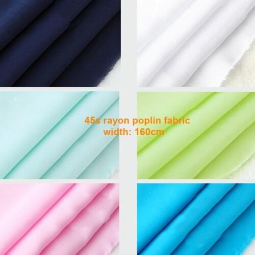 100cm*160cm combed viscose cotton material soft pajamas bed sheet fabric plain rayon cloth