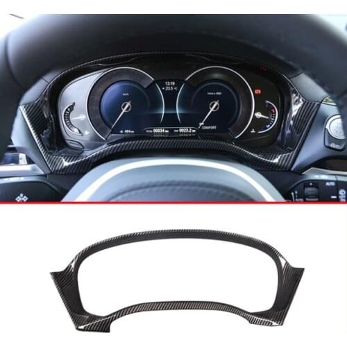Carbon Fiber Style ABS Interior Dashboard Speed Decoration Frame Trim Accessories For BMW X3 G01 2018 2019