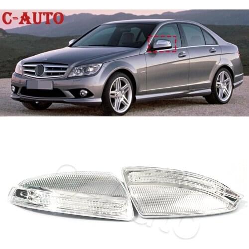 Left / Right Car Door LED Rear View Side Mirror Turn Signal Lights For Mercedes-Benz C-Class W204 W164 W639 S204 ML300 ML500