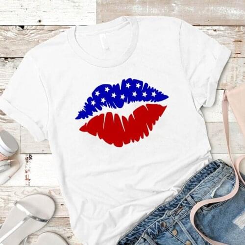 Women T Shirt American Flag Womens Pineapple Laides Mujer Camisa Top Tshirt Graphic Tees Female Printed Kawaii Clothes T-shirt