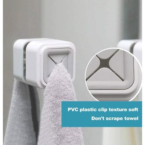 1PCS Towel Holder Sucker Wall Window Bathroom Tool Convenient Kitchen Storage Hooks Wash Cloth Hanger Rack New