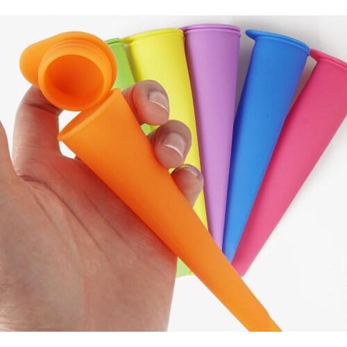 1 PC Food Grade Silicone Handheld Popsicle Mould Creative DIY Silicone Handheld Popsicle Mould Ice Cream Ice Cream Mould