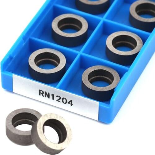 10pcs RN1204 carbide blades universal tungsten steel alloy round turning tool gasket High-quality toolholder general accessories