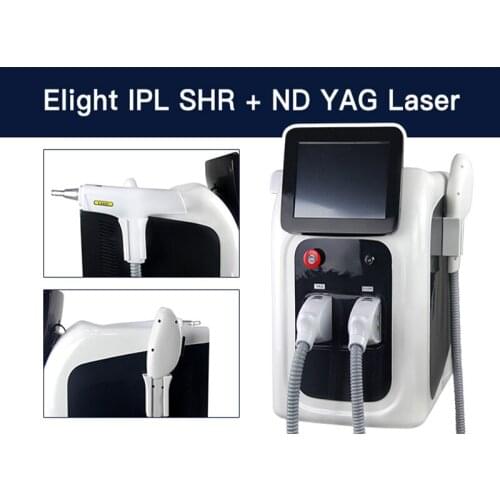 2 in 1 laser 1064nm nd yag laser tattoo removal with SHR Elight IPL hair removal machine