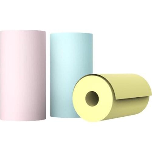 3 Roll 57 X 30 mm PeriPage Mini Thermal Printer Direct Thermal Paper Gift Printing Paper Random Color