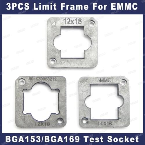 3Pcs Limit Frame for EMMC153/169 USB Reader IC NAND Flash Test Socket