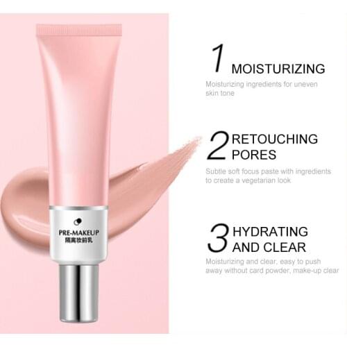 30g Moisturizing Pink Base Makeup Primer Primer Concealer Cream Nutritious Waterproof Oil-control Brighten Easy To Absorb TSLM2