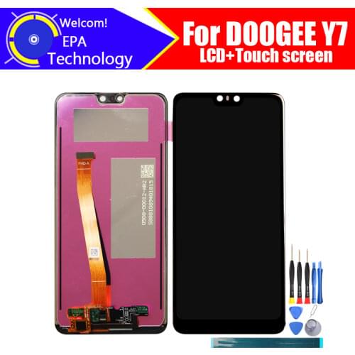 5.84 inch Doogee Y7 LCD Display+Touch Screen Digitizer Assembly 100% Original New LCD+Touch Digitizer for Y7+Tools