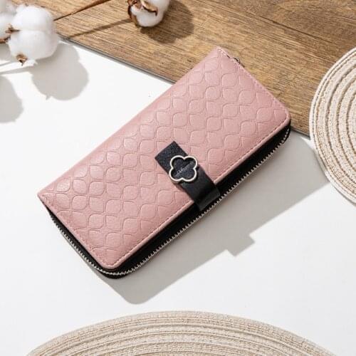 Brand Vintage Women Long Wallet PU Leather Card Holder Zipper Coin Pocket Female High Capacity Carteras Purse Wallet Women