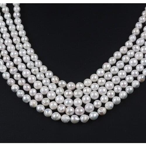 Wholesale 10mm White Natural Edison Pearls DIY Loose Beads For Jewelry Making