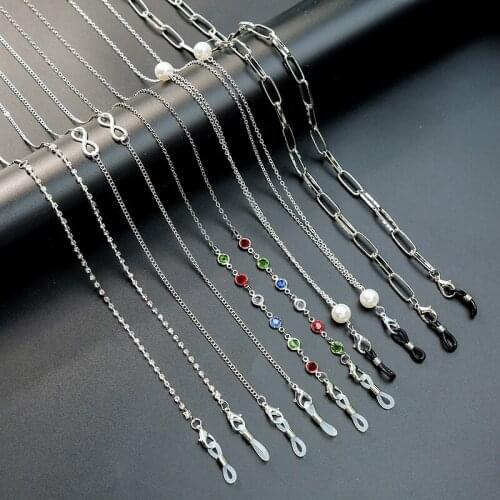 2021 New Fashion Chains For Mask Imitation Pearl Crystal Bead Masked Sunglasses Glasses Chain Eyeglass Eyewear Lanyard Wholesale