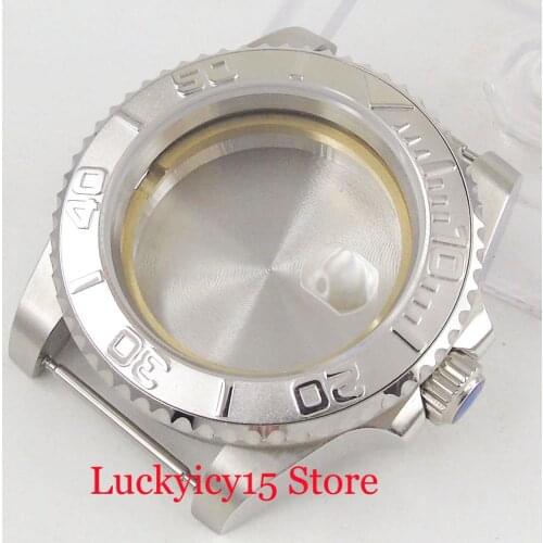 BLIGER Brand Sapphire Crystal 40mm 316L Stainless Steel Watch Case With Rotating Bezel fit ETA2836 MIYOTA 82 Series movement