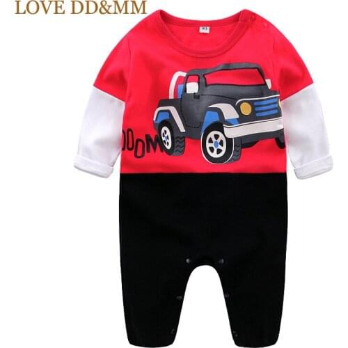 LOVE DD&MM Baby Rompers Baby Boys Clothes Leisure Infant Jumpsuit Cotton Cartoon Car Crocodile Giraffe Rompers Toddler Clothing
