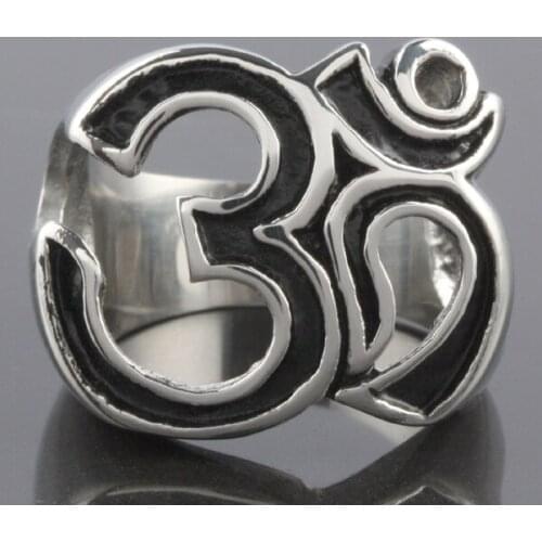 Simple Design Stainless Steel Punk Hip Hop Ring for Men Trendy Rings Men Jewelry Fashion