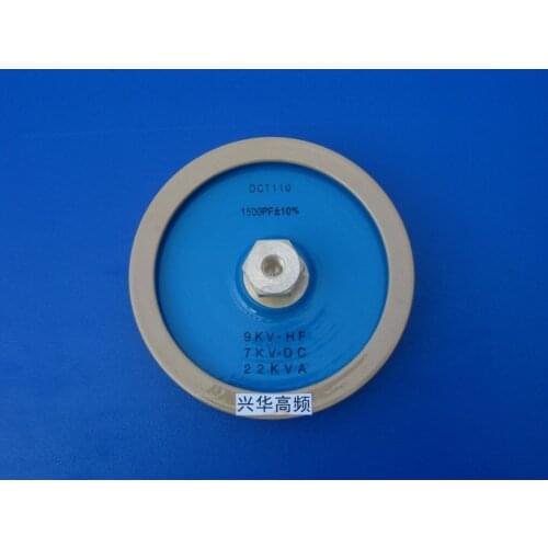 Round ceramics Porcelain high frequency machine new original high voltage DCT110 1500PF 9KVHF 7KVDC 22KVA