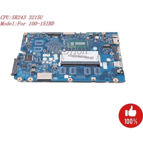 Nokotion NM-A681 For lenovo Ideapad 100-15IBD CG410 CG510 15.6 inch laptop motherboard with SR243 3215U processor on board