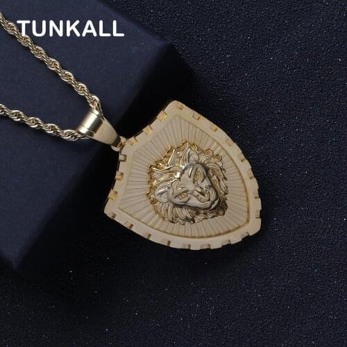 Bling Bling Fashion Animal Face Stainless Pendants Necklace For Men And Women SN248