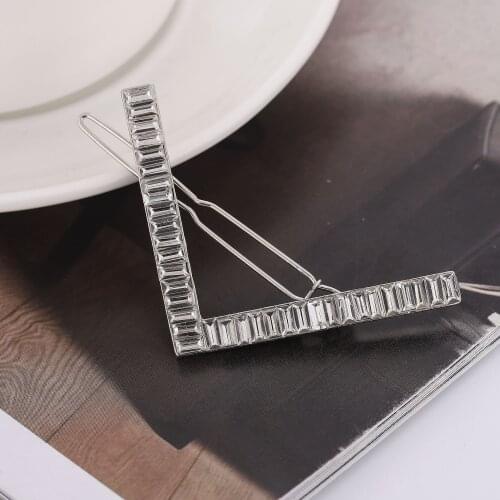 Fashion Metal Hairpin Women Hair Clips Elegant Hair Accessories Crystal Hair Clips Girls Barrettes Pins
