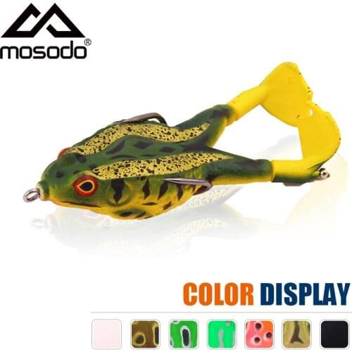 Mosodo Propeller Frog Fishing Lures Paddle Flapper Frog Top Water Prop Bait for Bass Fishing Wobbler with Hooks Fishing Tackle