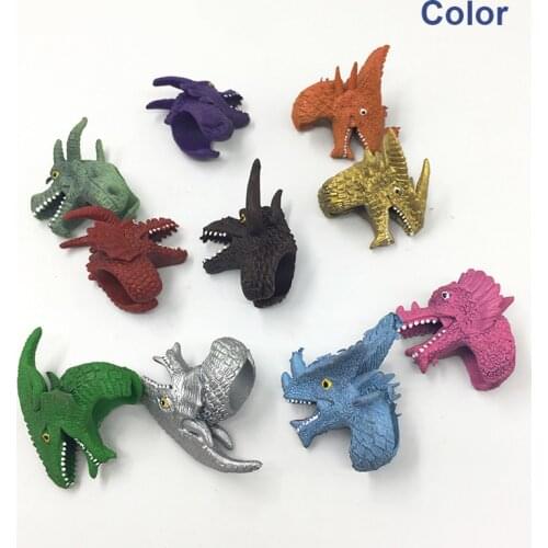 A Set Animal Finger Puppet Dinosaur Hand Puppet Toy Student Funny Finger Doll Telling Stories To The Baby Animal Finger Cover