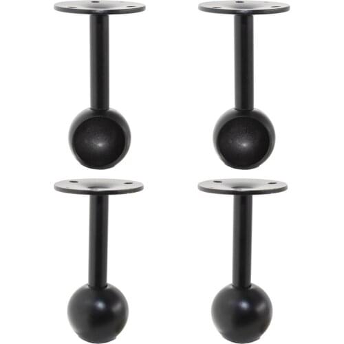 Stainless Steel Closed Rod Holder, Heavy Duty Shower Curtain Rod Brackets,Wardrobe Pole Holder Flange Socket