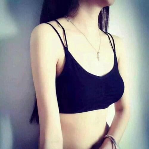 2019 summer womens new sexy back cross wrapped chest underwear Slim backless bottom straps tube top