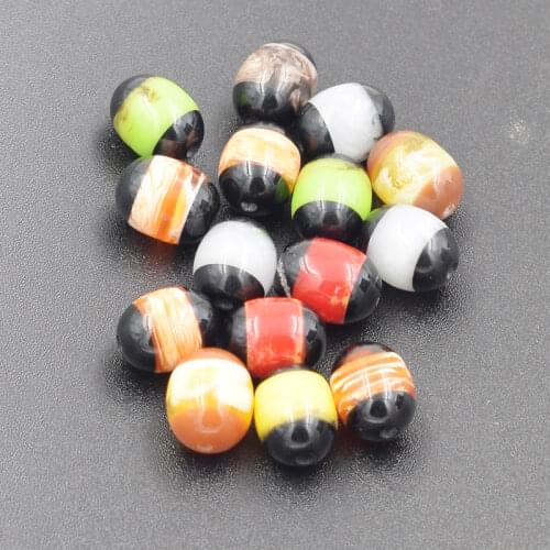 Wholesale 300pcs Resin diy beads colors Stripe 12/10mm Dia,Hole Size 1.5mm, Making necklace bracelet diy ,kid gift