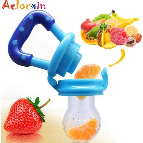 Portable Infant Food Baby Nipple Feeder Silicone Pacifier Fruits Feeding Supplies Soother Nipples Soft Baby Feeding Tool