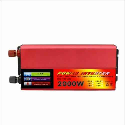 Inverter 12V / 24V to 220v2000w general purpose vehicle inverter solar energy converter