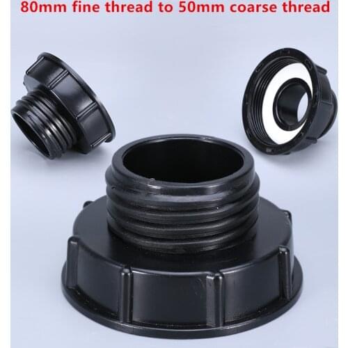 Durable IBC Tank fittings 80mm Fine thread to 60mm Coarse thread Valve Faucet Adapter Garden Irrigation Pipe Connector