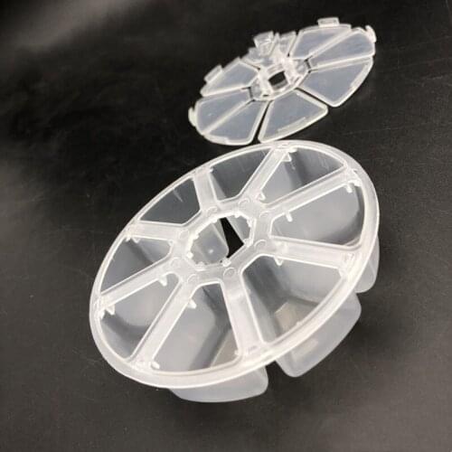 Transparent Plastic Storage Jewelry Box Compartment Adjustable Container For Beads Earring Box For Jewelry Rectangle Box Case