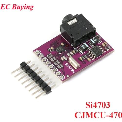 Si4703 FM Tuner Evaluation Board FM Radio Module CJMCU-470 Radio Tuning Development Board Radio Data Filtering Carrier Module